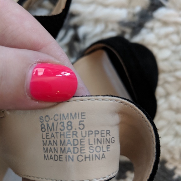 Sole Society Black Suede Espadrille Sandal - Picture 4 of 5